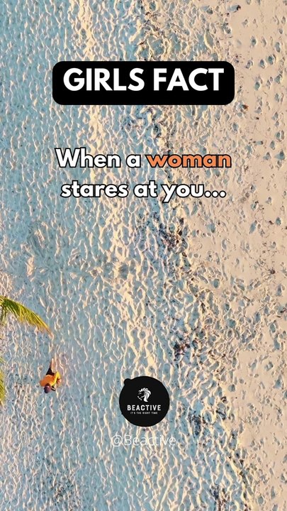 When a woman stares at you...  girl fact #shorts  #psychology #facts #subscribe #beactivewithbhatti