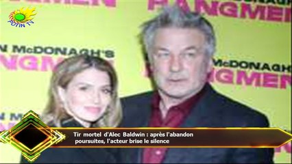 Tir mortel d'Alec Baldwin : après l'abandon  poursuites, l'acteur brise le silence