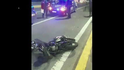 Estaba borracho y drogado: entró a contramano al túnel de Libertador y atropelló a un delivery