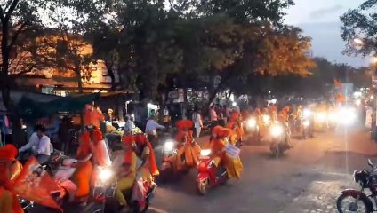 वाहन रैली निकालकर दिया पर्यावरण व नर्मदा बचाने का संदेश