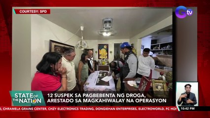 12 suspek sa pagbebenta ng droga, arestado sa magkahiwalay na operasyon | SONA