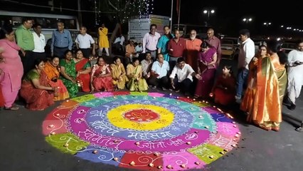 Video: दीपों से जगमगाई भगवान परशुराम की प्रतिमा