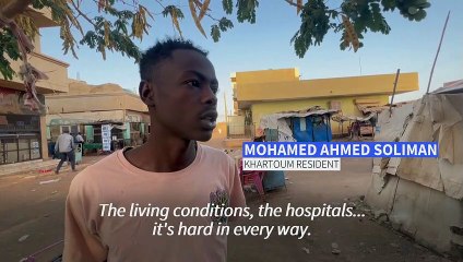 Khartoum residents caught in Sudan fighting crossfire
