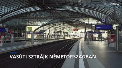 Újra sztrájkolt 230 ezer vasúti dolgozó Németországban
