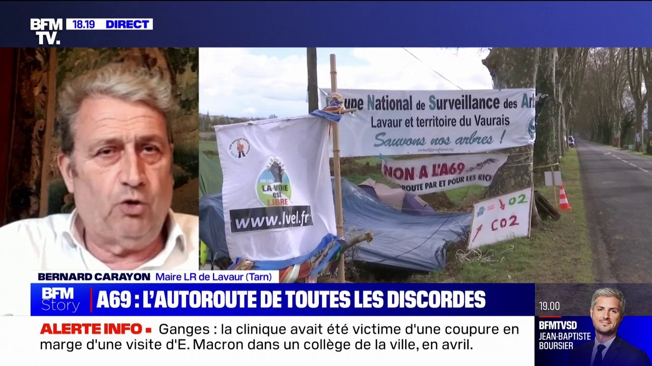 Bernard Carayon, maire LR de Lavaur, sur l'A69 entre Toulouse et Castres: "Ce projet est soutenu par les élus de l'arc républicain"
