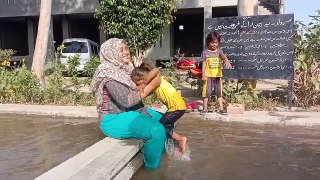 Nehar Mein Neha Kay Maza Agya - Vlog - Happy Summer Seasson - Mother Love Her Baby