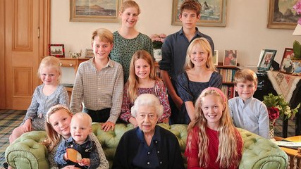 Picture of late Queen with great-grandchildren released to mark 97th birthday