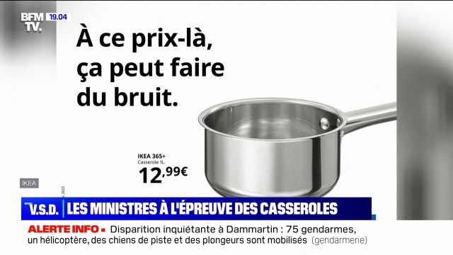 À ce prix là, ça peut faire du bruit , la pub d'IKEA qui surfe sur les concerts de casseroles