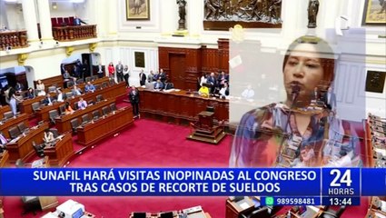 Sunafil visitará el Congreso para constatar posibles recortes de sueldo a trabajadores