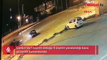 Çankırı'daki feci kazanın güvenlik kamerası görüntüleri ortaya çıktı