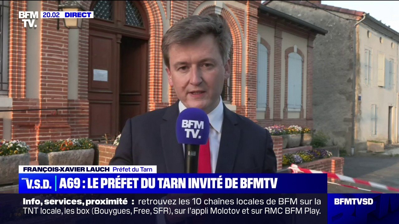 François-Xavier Lauch, préfet du Tarn, sur l'A69 Toulouse-Castres: "J'ai autorisé cette manifestation en échange de l'engagement des organisateurs qu'il n'y ait pas de débordements"