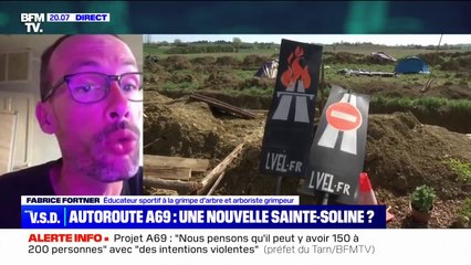 Fabrice Fortner, opposant au projet d'autoroute entre Toulouse et Castres: "La violence peut desservir le mouvement"