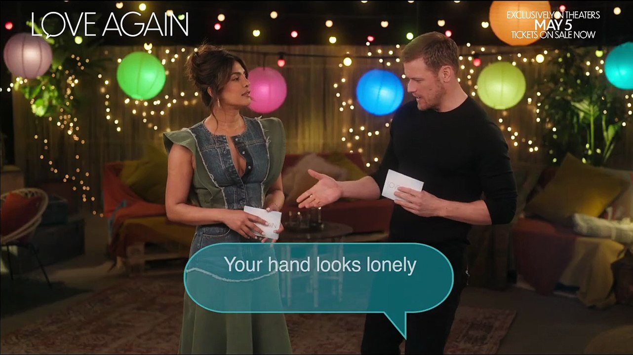 LOVE AGAIN - Cheesiest Pickup Lines with Priyanka Chopra Jonas and Sam Heughan