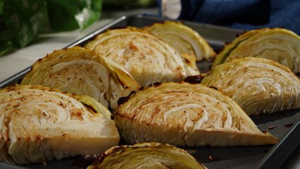 How to Make Roasted Garlic-Butter Cabbage Wedges