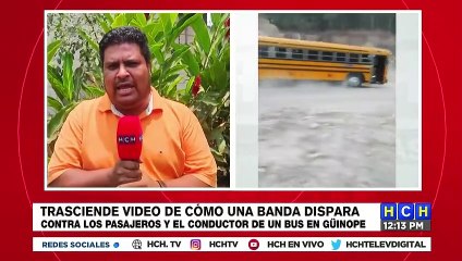 ¡Balacera! Filtran video de ataque armado contra un bus en la zona oriental de Honduras