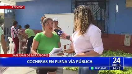 SJM: denuncian que vecinos instalaron cocheras en plena vía pública