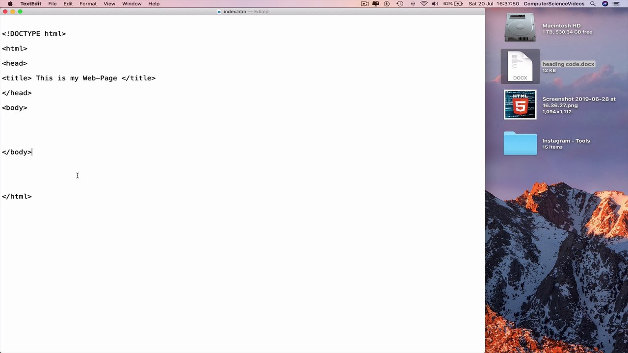Programming In HTML5 - Tutorial 10 | HTML Elements