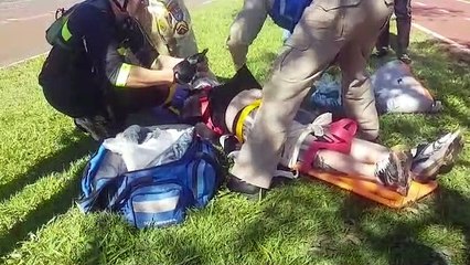 Forte acidente entre ciclistas no Pacaembu deixa homem em estado grave