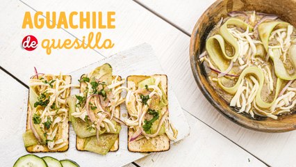 Aguachile de queso Oaxaca, receta fresca y deliciosa
