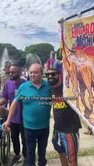 Ibaneis parabeniza a capital e os brasilienses durante a Maratona Brasília 2023