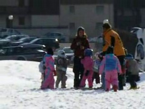 1er cours de ski des filles