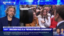 Pour Aymeric Caron (REV-LFI), Emmanuel Macron parle avec 