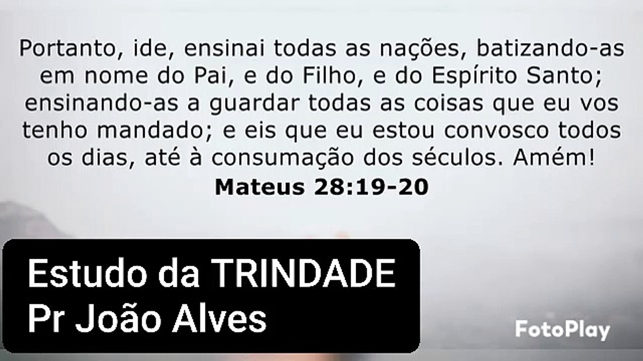 TRINDADE Meditação Pr João Alves - Vila Velha -ES