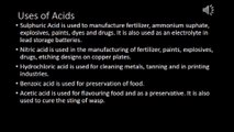 10th PTB Chemistry Ch#10 Physical and Chemical Properties of Acids and Bases, Uses of Acids and Bases