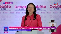 Delfina Gómez y Alejandra del Moral se declaran ganadoras del primer debate