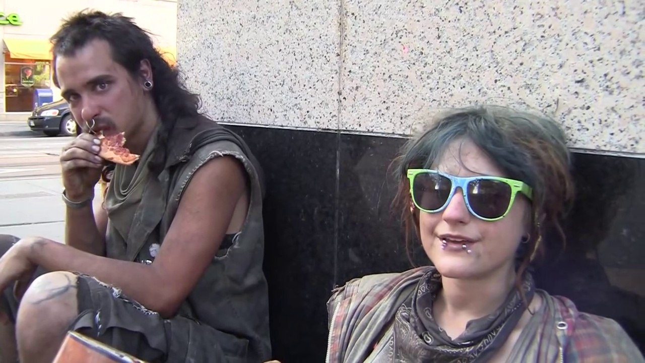 Amber and Earl are homeless youth lovers travelers living on the streets of Denver