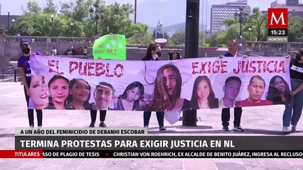 Marchan para exigir justicia por Debanhi Escobar a un año de feminicidio en Nuevo León