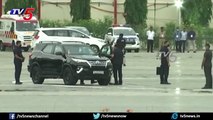 Indian Prime minister Narendra Modi Security convoy and Helicopter Visuals _ TV5 News Digital