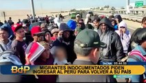 Tacna: migrantes indocumentados piden ingresar a Perú para regresar a sus países de origen
