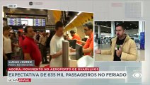 Mais de 635 mil pessoas devem passar pelo aeroporto de Guarulhos no feriado 21/04/2023 23:54:06