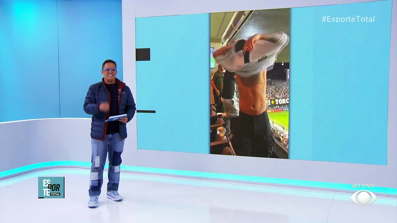 Neymar marca presença em jogo do Santos na Vila Belmiro 21/04/2023 23:56:44