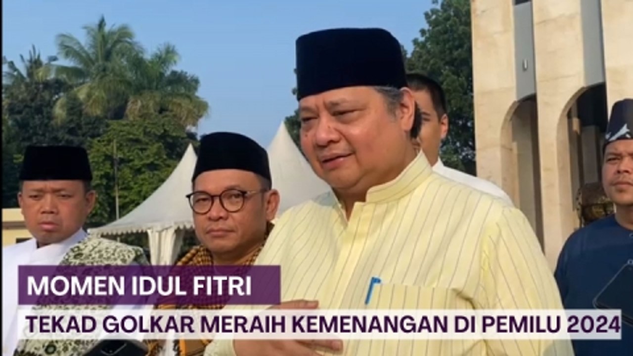 Momen Idul Fitri, Airlangga: Kita Bertekat Meraih Kemenangan dalam Pemilu 2024