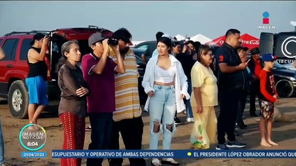 Niños y adultos fueron testigos del lanzamiento del cohete Starship