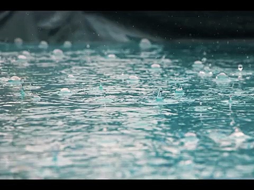 Regengeräusch und Gewitter