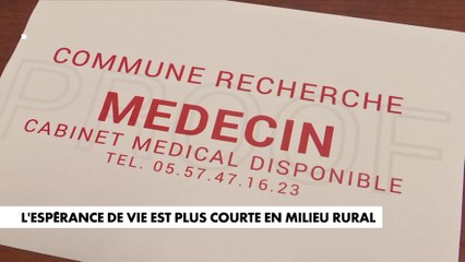 L'espérance de vie est plus courte en milieu rural