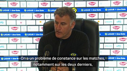 Christophe Galtier : "Remédier à ce problème de constance"