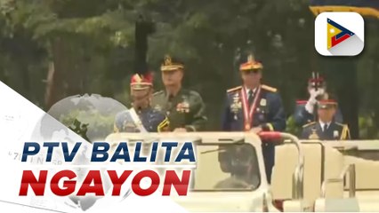 Testimonial parade, review para kay outgoing PNP Chief Azurin, idinaos\