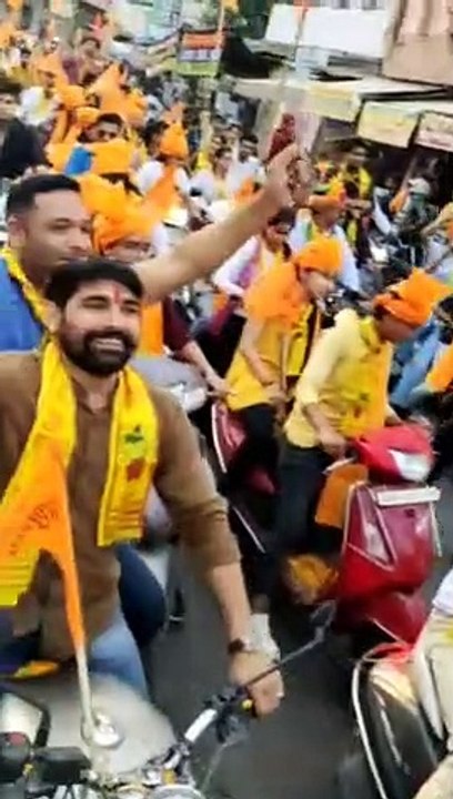 परशुराम जयंती पर निकली वाहन रैली, गूंजे परशुराम के जयकारे