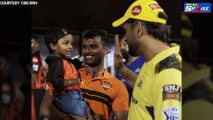 IPL 2023: Watch MS Dhoni play with T Natrajan’s daughter post CSK vs SRH match