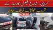 Karachi Shahrah e Faisal par traffic hadsa, Khatoon Jan bahak
