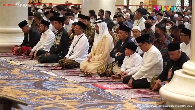 Ucapan Selamat Idul Fitri dari Jokowi Usai Salat Id