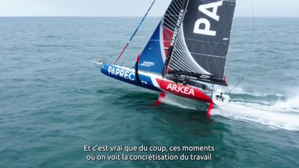 PAPREC ARKEA Team / Vendredi 21 avril - baptême de l’IMOCA Paprec Arkéa par Pauline Coatanéa et Damian Penaud