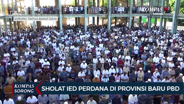 Ribuan Umat Muslim Laksanakan Sholat IED di Papua Barat Daya