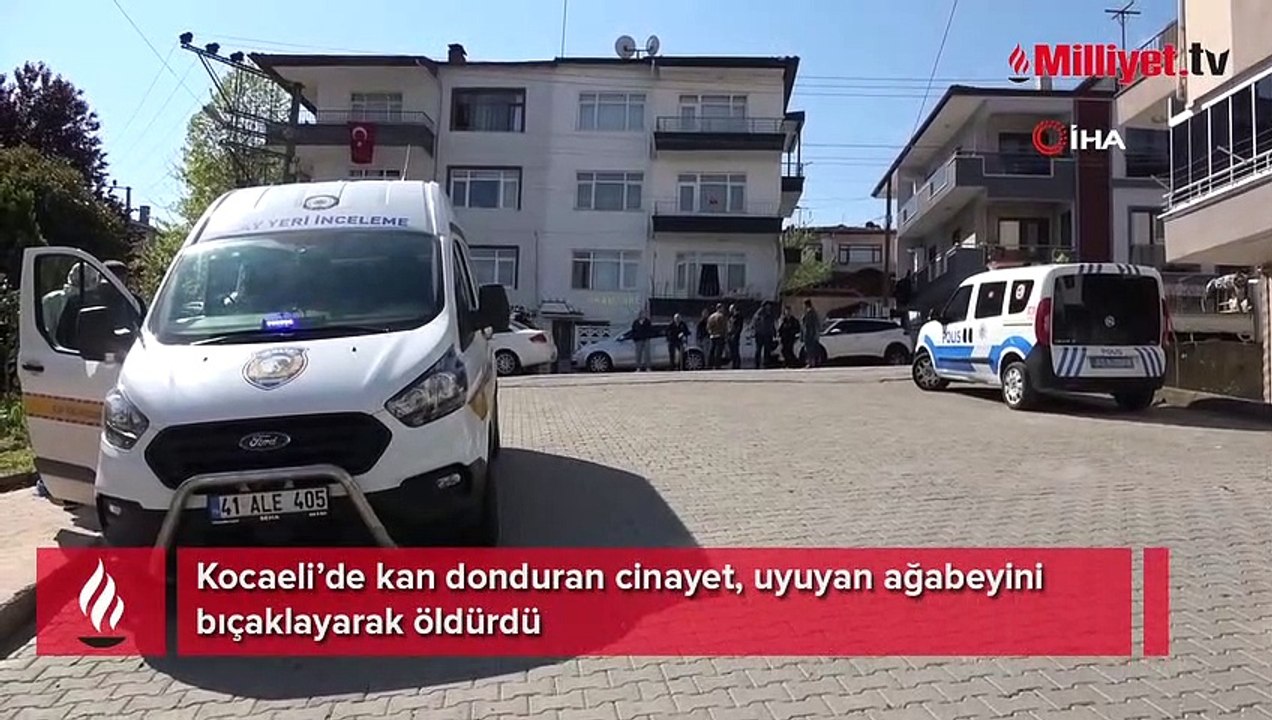 Kocaeli’de kan donduran cinayet! Uyuyan ağabeyini öldürdü
