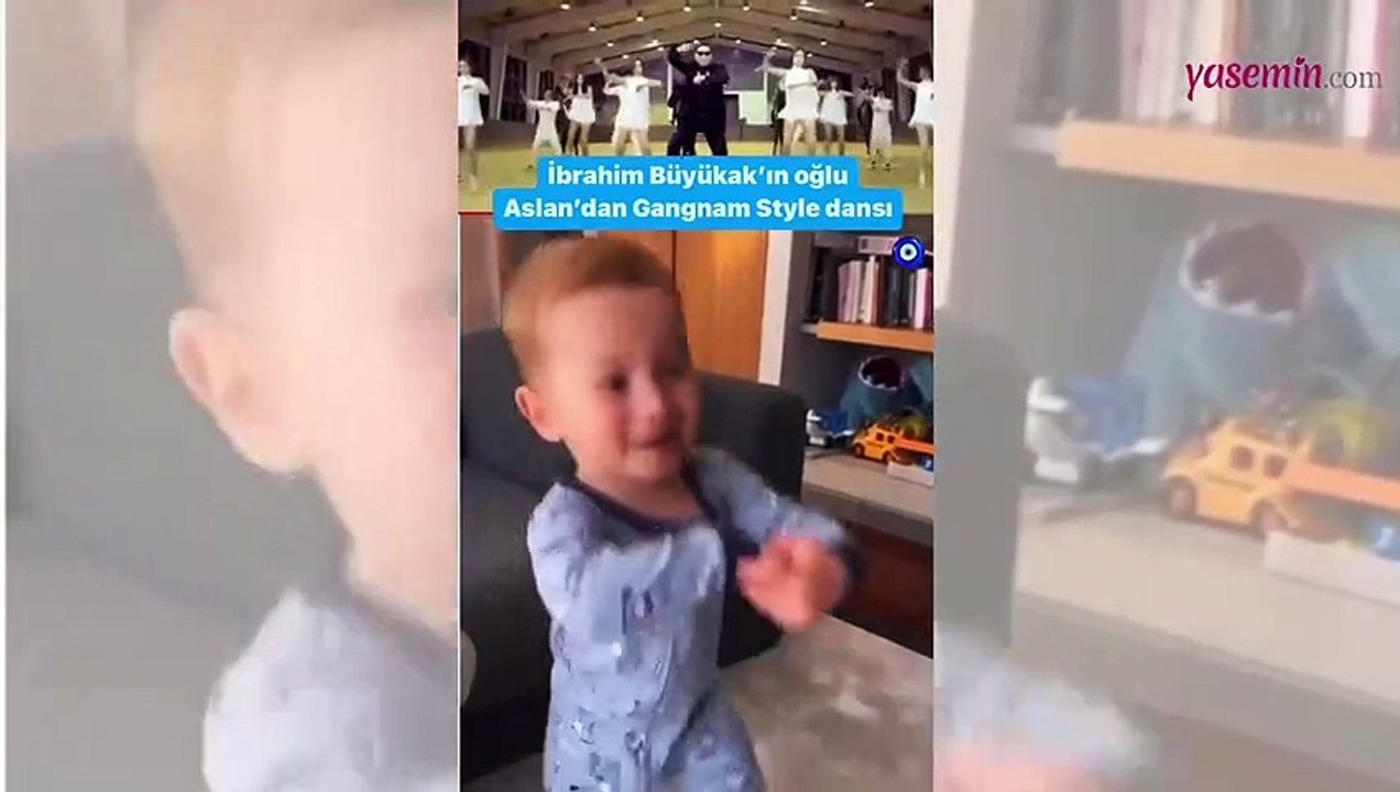İbrahim Büyükak'ın oğlundan Gangam Style dansı!...