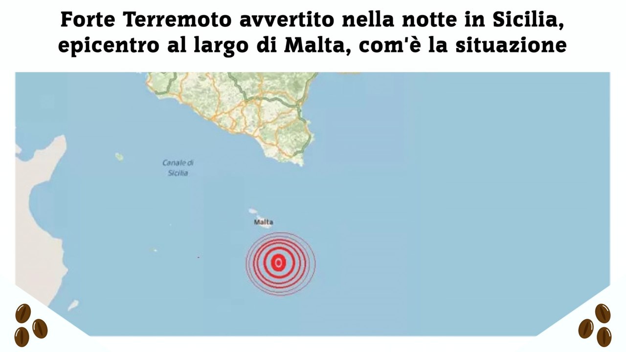 Forte Terremoto avvertito nella notte in Sicilia, epicentro al largo di Malta, com'è la situazione